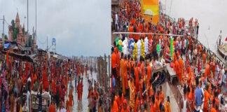 गुरु पूर्णिमा के दिन सुलतानगंज में लाखों भक्तों ने लगायी आस्था की डुबकी