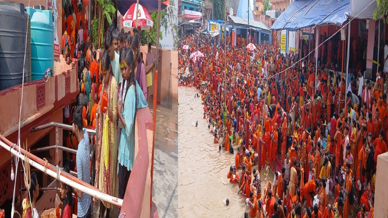 सावन की दूसरी सोमवारी पर जिलों के मंदिरों में उमड़ी लाखों श्रद्धालुओं की भीड़