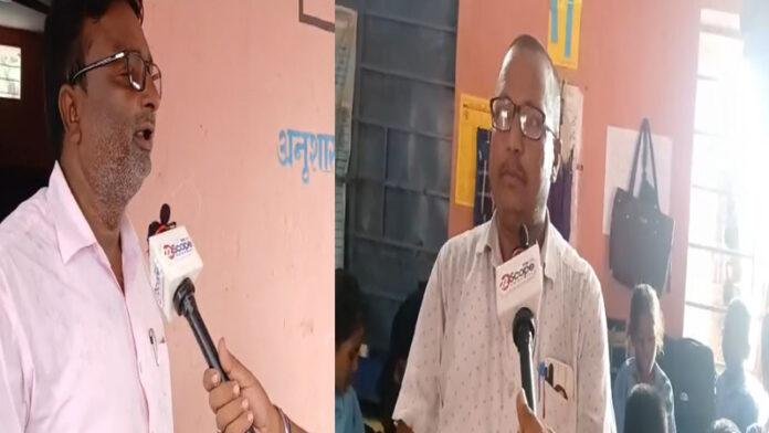 क्लास रूम से बच्चे नदारद, हल्की बारिश से जलमग्न हुआ विद्यालय