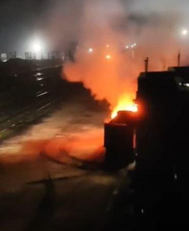 फूलबसिया रेलवे साइडिंग पर अपराधियों का तांडव