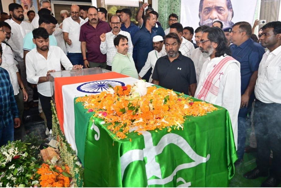 झारखंड विधानसभा में दिशोम गुरु शिबू सोरेन को श्रद्धांजलि, राज्यपाल और बड़े नेताओं ने दी अंतिम विदाई