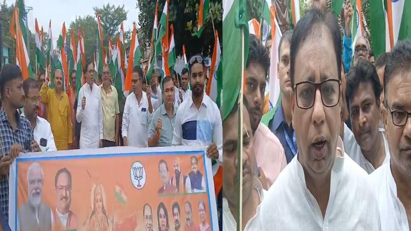 BJP ने निकाली तिरंगा यात्रा, नेताओं ने ऑपरेशन सिंदूर की दिलायी याद