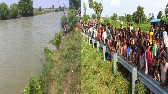 गरीबी से तंग आकर महिला ने 2 बच्चों के साथ नदी में लगायी छलांग, बेटा बचा, 2 डूबे