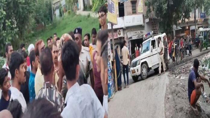 बैटरी चोरी के आरोप में लोगों ने बिजली के पोल में बांधकर युवक की जमकर की पिटाई