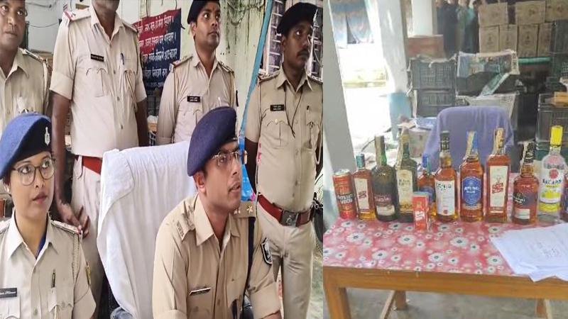 पुलिस का फिल्मी एक्शन, चुनाव से पहले 1200 लीटर शराब जब्त, तस्कर को धर दबोचा