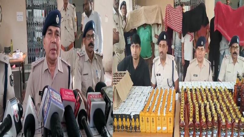 पुलिस को मिली बड़ी सफलता, चोरी के मोटरसाइकिल के साथ 15 शराब माफिया गिरफ्तार