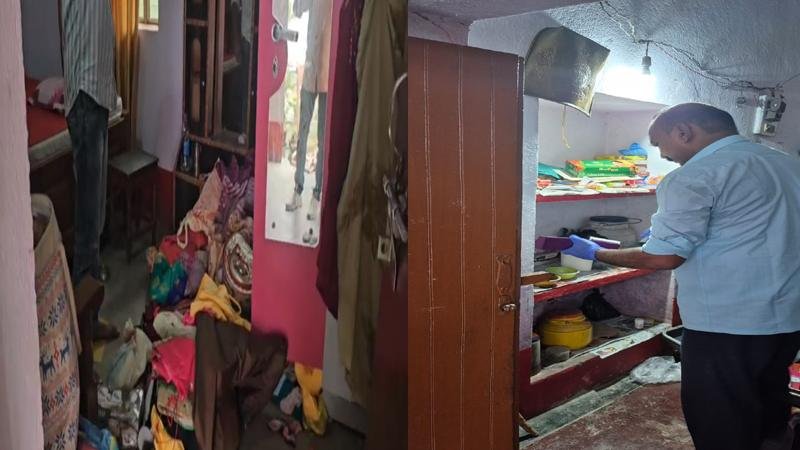 सेवानिवृत्त क्लर्क के घर में अज्ञात चोरों ने की चोरी, घर में सो रहे पति-पत्नी को बंधक बनाकर घुसे थे 4 चोर