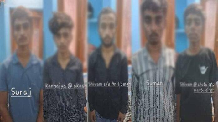 अपहरण कर हत्या मामले में 5 आरोपी यूपी के फरीदाबाद से गिरफ्तार