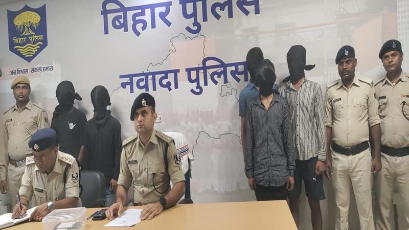 अपहरण कर हत्या मामले में 5 आरोपी यूपी के फरीदाबाद से गिरफ्तार | 22Scope News Nawada Police 1 22Scope News