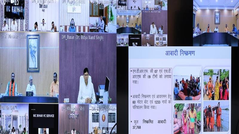 मुख्यमंत्री ने वीडियो कांफ्रेसिंग के जरिए राज्य के सभी बाढ़ प्रभावित जिलों के DM से स्थिति का लिया जायजा 2 22Scope News Nitish Barh 1 22Scope News