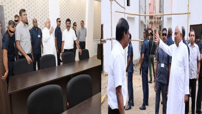 मुख्यमंत्री ने ललित नारायण मिश्र आर्थिक विकास व सामाजिक परिवर्तन संस्थान का किया निरीक्षण