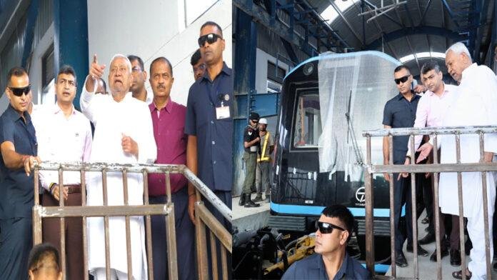 मुख्यमंत्री ने पटना मेट्रो रेल परियोजना के निर्माण कार्यों की प्रगति का लिया जायजा