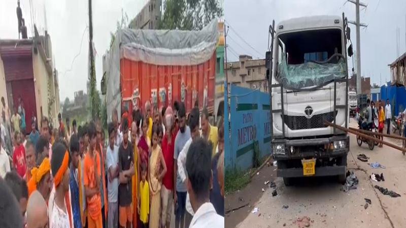 रामकृष्ण नगर पुल के पास सड़क दुर्घटना, 2 की मौत, लोगों ने किया सड़क जाम