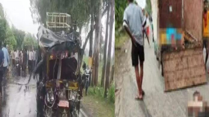 पटना में भीषण सड़क हादसा, ऑटो और हाइवा की टक्कर, 10 लोगों की मौत, 3 घायल