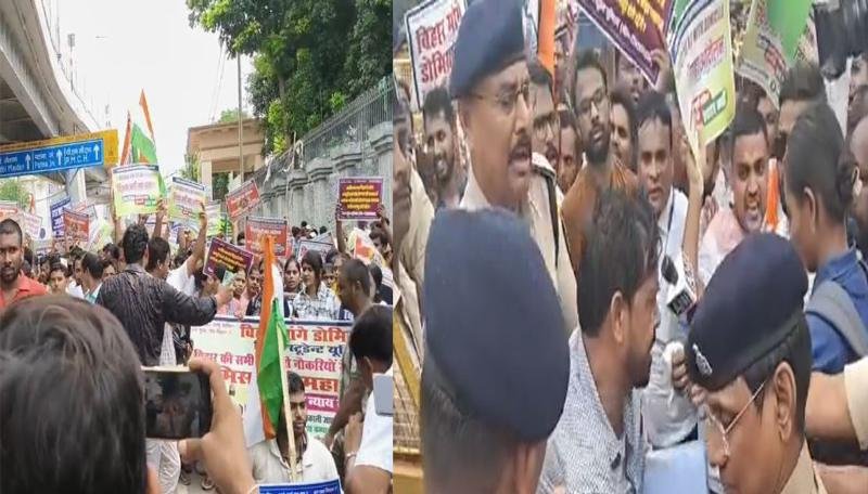 डोमिसाइल की मांगों को लेकर छात्र नेता के नेतृत्व में आंदोलन, पुलिस हिरासत में दिलीप 