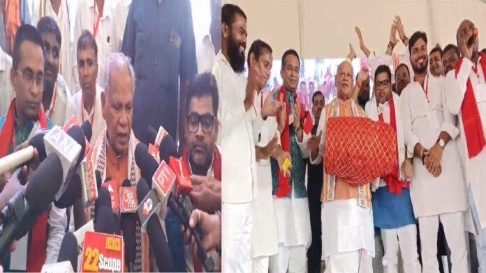 हिंदुस्तानी आवाम मोर्चा सेकुलर के कार्यकर्ता सम्मेलन में मांदर की घुन पर थिरके केन्द्रीय मंत्री मांझी, अतरी से लड़ेंगे अंतिम चुनाव