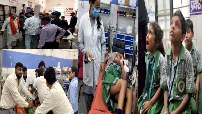 स्कूल वैन और बस में भीषण टक्कर, दर्जन भर बच्चे घायल, 4 की हालत गंभीर