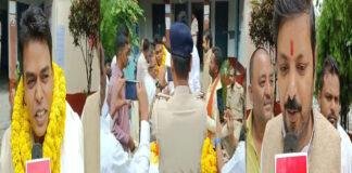 किंजर थाना में गाजे बाजे के साथ ग्रामीणों ने किया SI रविरंजन कुमार की विदाई