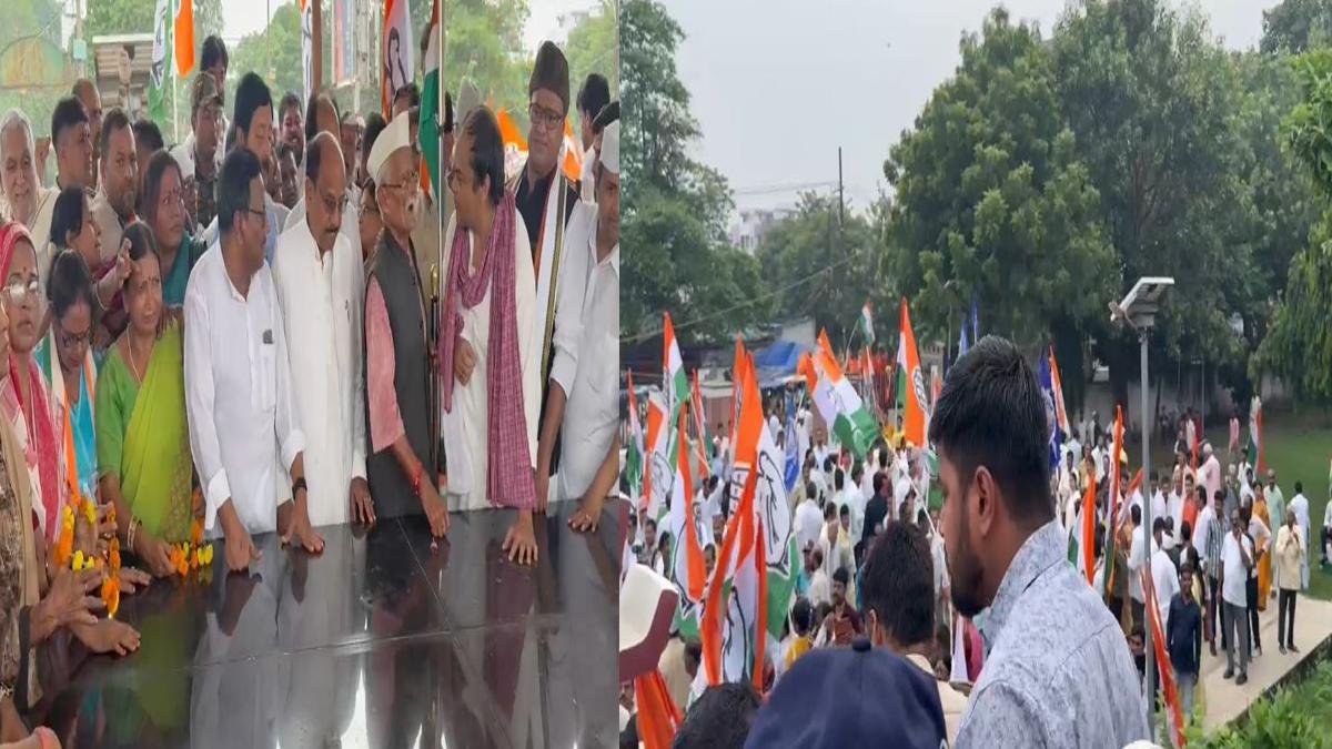 पटना में सड़क पर उतरे कांग्रेसी, 'जमीन चोर, गद्दी छोड़' के लगे नारे | 22Scope News Bihar Congress 1 1 22Scope News