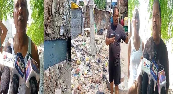 चौहरमल नगर में बदहाल हालात, पार्षद पर भड़के लोग, जर्जर सड़क, नल-जल ठप