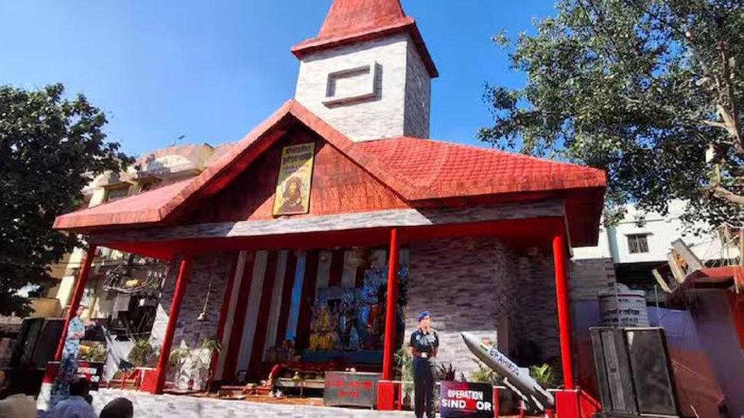 पटना में नवरात्र पर दिखा पहलगाम का गौरी शंकर मंदिर, सोफिया व व्योमिका बनी आकर्षण का केंद्र