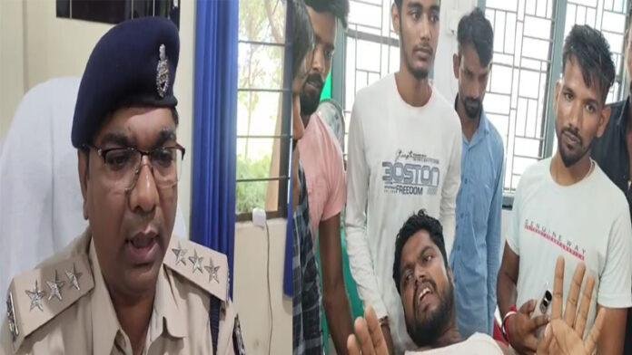 बालू माफियाओं ने पुलिस पर किया पत्थरबाजी, पिस्तौल छीनने में एक घायल