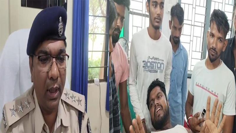 बालू माफियाओं ने पुलिस पर किया पत्थरबाजी, पिस्तौल छीनने में एक घायल