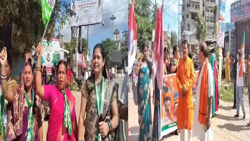 बिहार बंद : PM मोदी की मां के लिए बोले गए अपशब्द को लेकर NDA का हल्लाबोल, अलग-अलग जिलों में दिखा असर