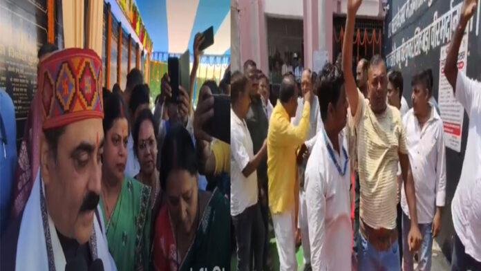 मंत्री जीवेश ने कलेक्ट्रेट परिसर में करोड़ों रुपए के योजनाओं का किया उद्घाटन, वार्ड पार्षदों ने किया हंगामा