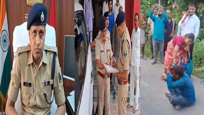 चेन छिनतई के दौरान एयरफोर्स जवान को मारी गोली, पत्नी ने बदमाश की जमकर पिटाई