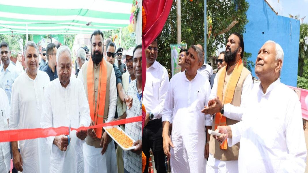 मुख्यमंत्री ने पटना जिला के पुनपुन में प्रगति यात्रा के दौरान की गई घोषणाओं से संबंधित 17 योजनाओं का किया शिलान्यास