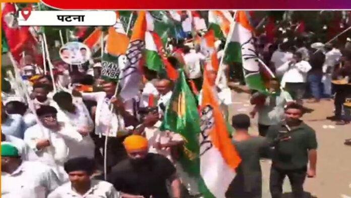 वोटर अधिकार यात्रा में महागठबंधन के समर्थकों संग नेताओं के दिखे कई रंग