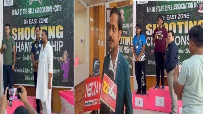 9वीं ईस्ट जोन शूटिंग चैंपियनशिप प्रतियोगिता में उत्कृष्ट प्रदर्शन करने वाले खिलाड़ी गोल्ड, सिल्वर व ब्रांज मेडल से सम्मानित