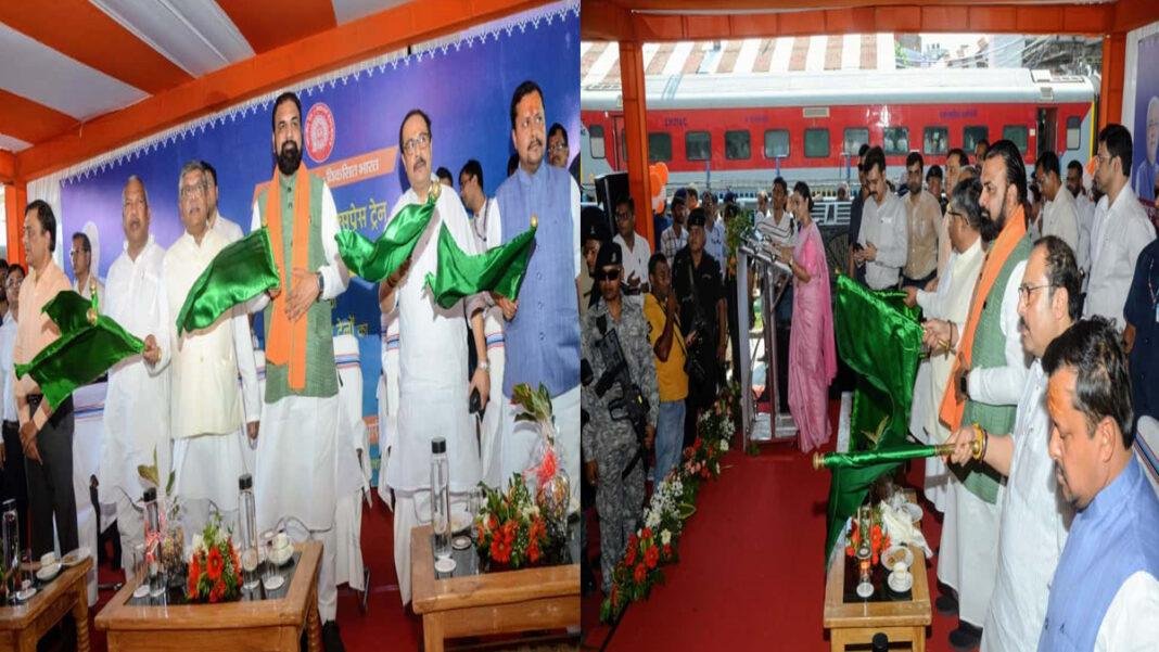 सम्राट चौधरी ने अमृत भारत एक्सप्रेस समेत 7 नई ट्रेनों को हरी झंडी दिखाई