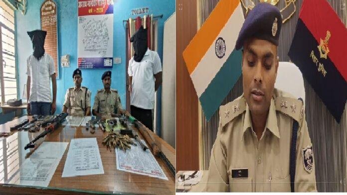 भोजपुर में एके-47 सहित 7 अवैध हथियार बरामद, 2 गिरफ्तार, जांच में जुटी पुलिस