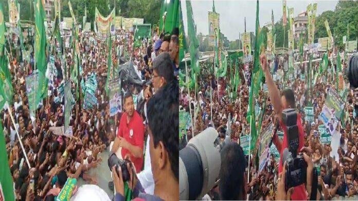 तेजस्वी ने जहानाबाद से की 'बिहार अधिकार यात्रा' की शुरुआत, सरकार पर साधा निशाना 