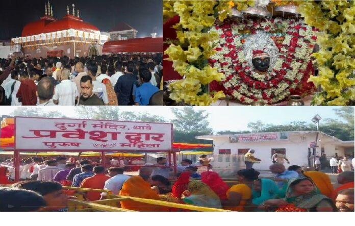 नवरात्र के 5वें दिन स्कंदमाता के पूजन और भक्ति में लीन है मां दूर्गा के भक्त