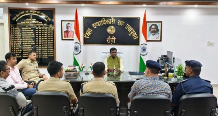 Ranchi : दुर्गापूजा, दीपावली एवं छठ को लेकर डीसी की अध्यक्षता में अहम बैठक