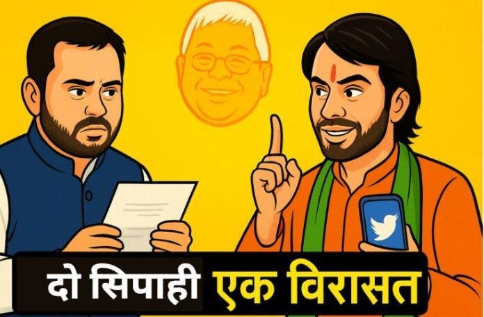 लालू परिवार की विरासत और दो सिपाही: तेजस्वी-तेज प्रताप की सियासी ड्रामा का नया अध्याय