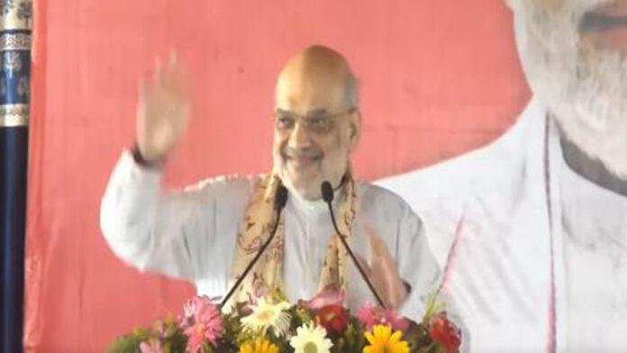 Amit-Begusarai बेगूसराय में शाह का कांग्रेस पर तंज, कहा- एक महीने बाद बिहार आए हैं 'राहुल बाबा'