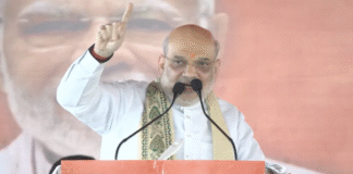 लखीसराय में गरजे अमित शाह, घुसपैठिया और जंगलराज के बहाने किया हमला