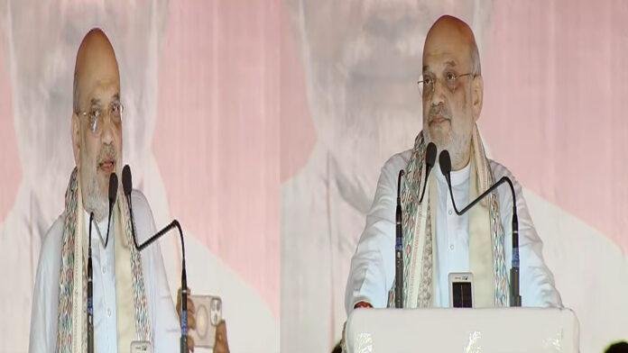 Amit Shah-Munger शाह का मुंगेर में लालू यादव पर हमला, कहा- उनके समय में बिहार से उद्योग चले गए व राज्य पिछड़ा बन गया