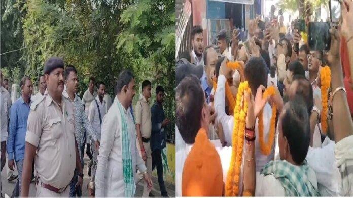 बांका से बेलहर से जदयू विधायक मनोज यादव ने भरा नामांकन, बोले- विकास का दूसरा नाम नीतीश कुमार