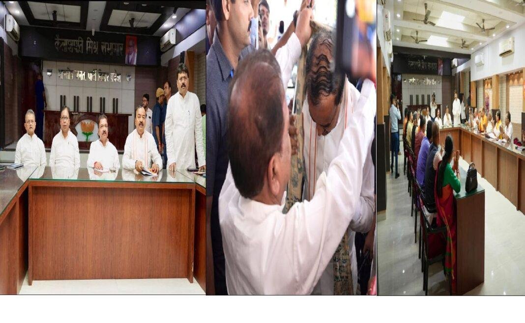 बिहार चुनाव के सह प्रभारी DY CM केशव प्रसाद मौर्य पहुंचे बीजेपी कार्यालय, संगठन की मजबूती व आगामी चुनावी चुनौतियों पर की चर्चा