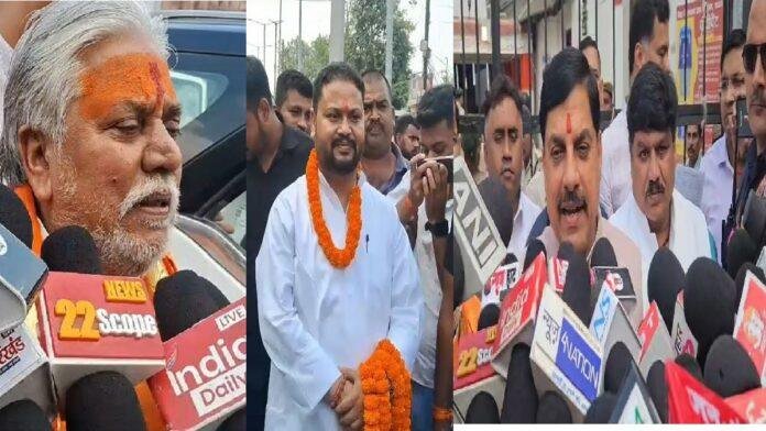 मंत्री प्रेम कुमार के नामांकन में पहुंचे मध्य प्रदेश के मुख्यमंत्री मोहन यादव, बेलागंज से विश्वनाथ यादव ने भी भरा पर्चा