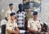 नीमचक बथानी में हवाई फायरिंग करने वाला युवक गिरफ्तार, 2 देशी कट्टा और एक खोखा बरामद