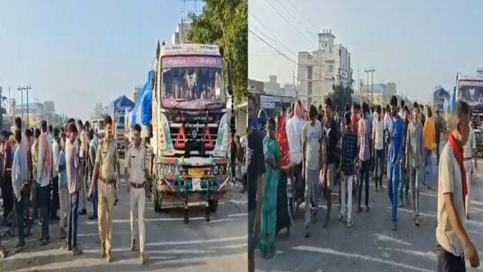 तेज रफ्तार बाइक सवार युवक ने खड़े किनारे ट्रक में पीछे से मारी टक्कर, मौत