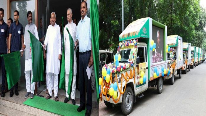 मुख्यमंत्री ने वासंतिक महाभियान-2025-26 का किया शुभारंभ, किसान जागरुकता वाहनों को दिखायी हरी झंडी