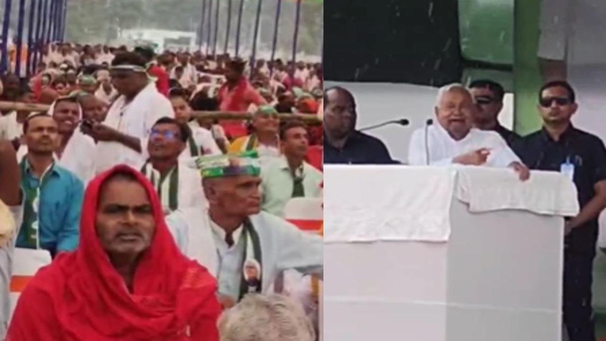 झमाझम बारिश के बीच CM नीतीश का भाषण सुनने पहुंचे लोग, लालू-राबड़ी शासनकाल की दिलाई याद 3 22Scope News Nitish Nalanda 1 22Scope News