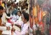 नामांकन से पहले मंदिर में की पूजा, भाजपा के सम्राट ने तारापुर से दाखिल किया पर्चा